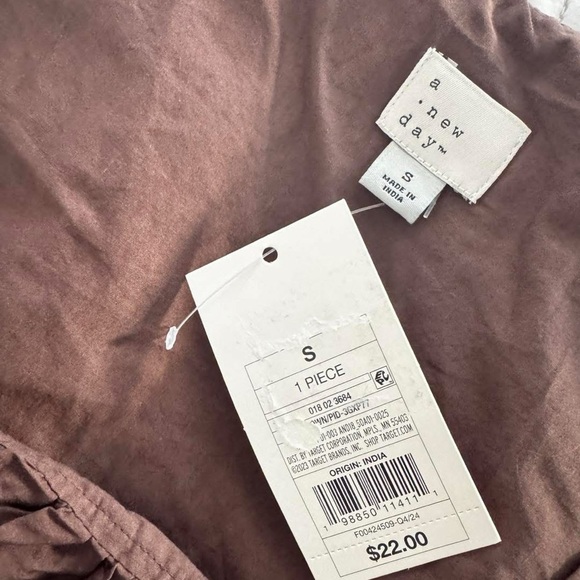 A New Day Brown Bubble Tank Top - NWT szS - Picture 3 of 5